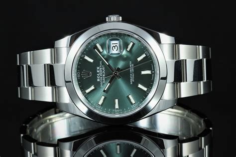 rolex datejust 41 mint green oyster|Rolex Datejust 41 specifications.